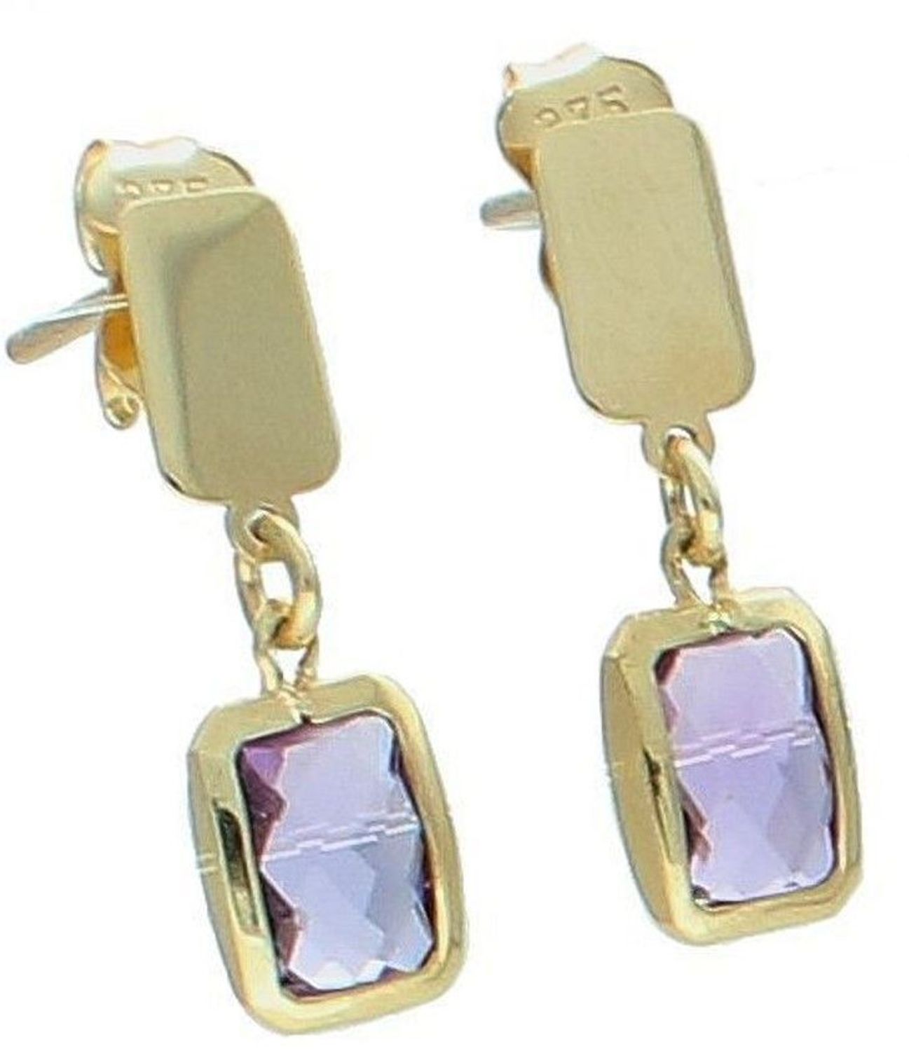 Kolczyki złote filetowy kryształ próba 375 KL 12372 375.jpg